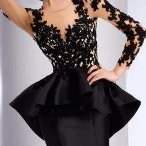 Evening gown peplum